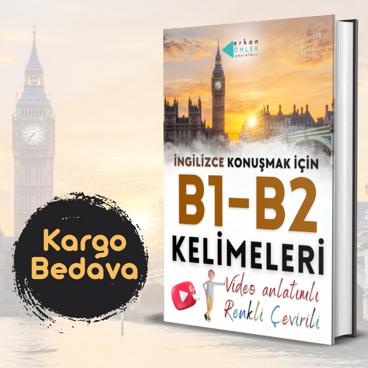 B1 - B2 Kelimeleri (Video Dersler+kitap)