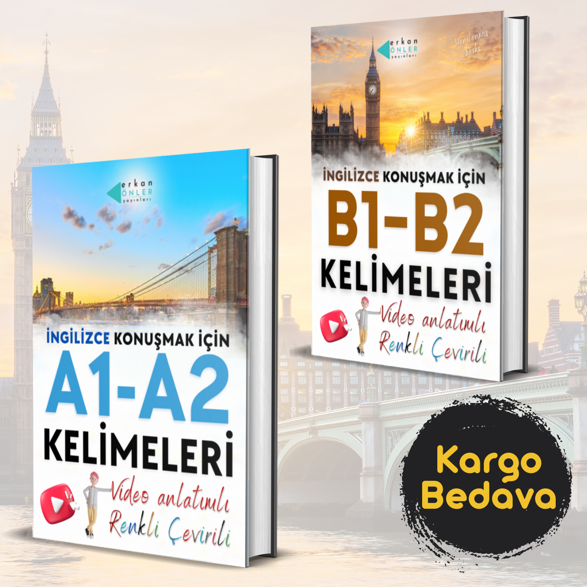 A-B KELİME SETİ (2 KİTAP+VİDEO DERSLER)