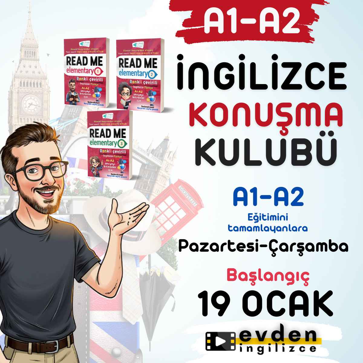 İNGİLİZCE KONUŞMA KULUBÜ (A1-A2 Bitirenlere)