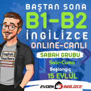 BAŞTAN SONA B1-B2 (15 EYLÜL GRUBU HAFTA İÇİ SABAH)