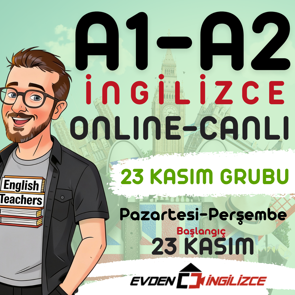 A1-A2 İNGİLİZCE (23 KASIM GRUBU)