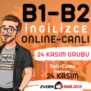 B1-B2 İNGİLİZCE (24 KASIM GRUBU)